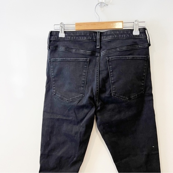 Abercrombie & Fitch High Rise Super Skinny Ankle Distressed Black Jeans - Picture 5 of 11